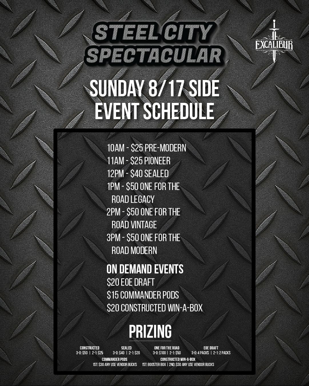 Sunday Side Events